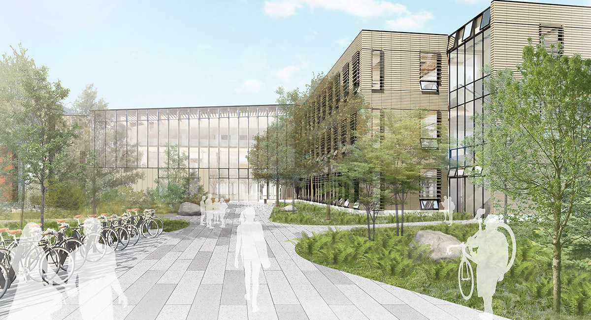 A rendering of the new Oregon Forest Science Complex.